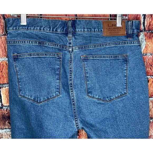 Lauren Jeans Co. Womens Size 8 Petite Stretch Medium Wash Denim Classic Straight - Picture 4 of 5